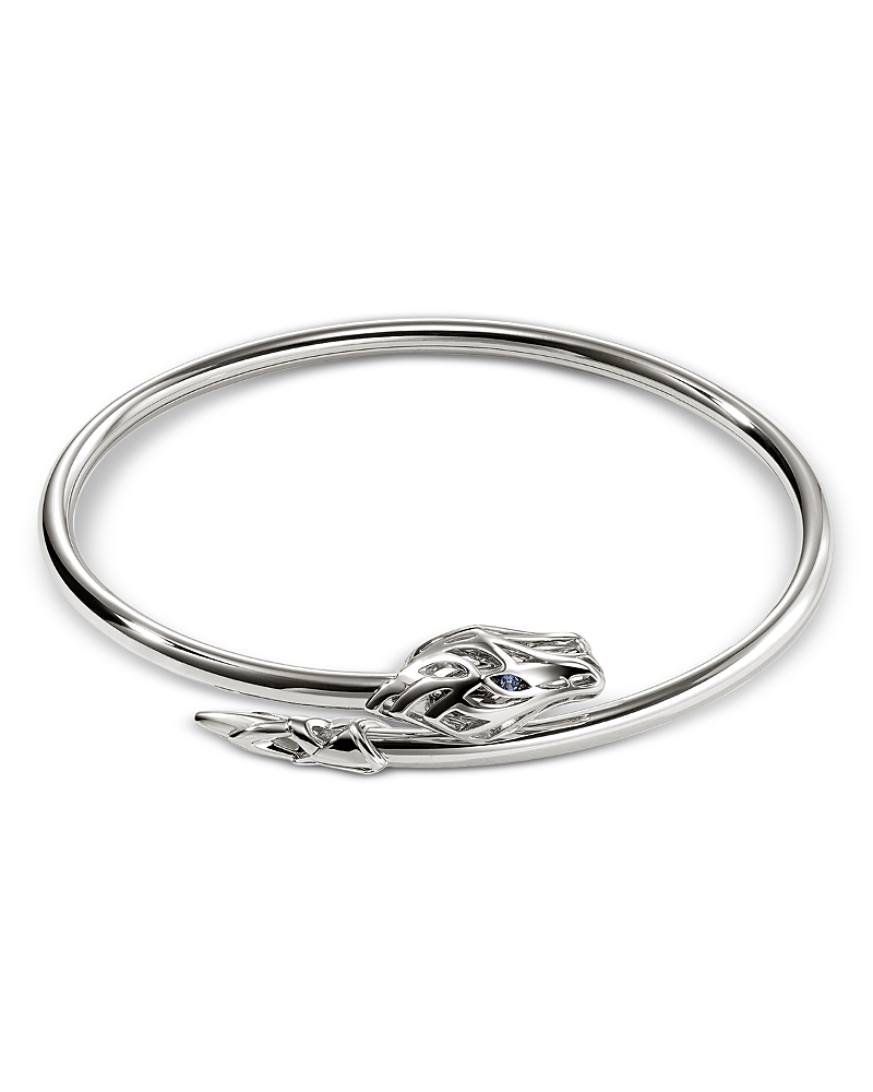 John Hardy Naga Bypass Cuff Bracelet In Blue/silver