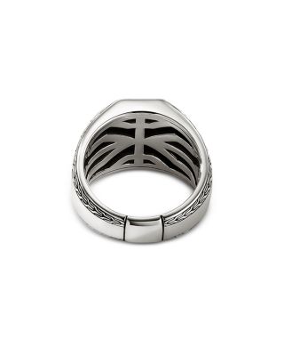 Men's Sterling Silver Onyx Signet Ring