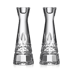 Shop Waterford Lismore Round 8 Candlestick, Set Of 2 In Clear