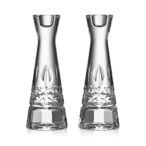 Waterford Lismore Round 8 Candlestick, Set Of 2 In Clear