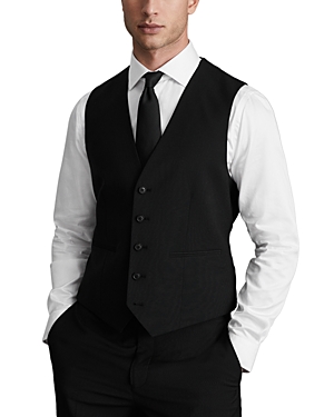 Reiss Hope Modern Fit Travel Vest In Black