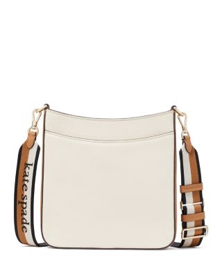 Hudson Color Blocked Pebble Leather Messenger Crossbody