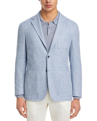 Cotton & Linen Textured Jersey Regular Fit Sport Coat