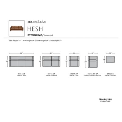 Hesh Leather Sofa - Exclusive