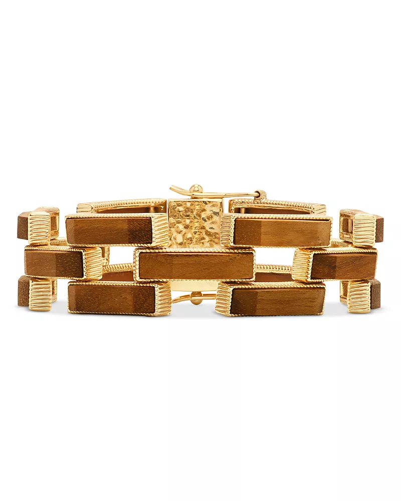 Capucine De Wulf Pathway Teak Link Bracelet