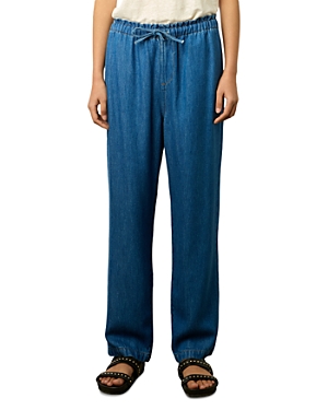 Gerard Darel Cylinia Trousers In Blue