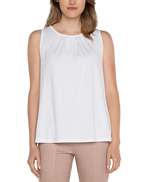 Shop Liverpool Los Angeles Sleeveless Knit Top In White