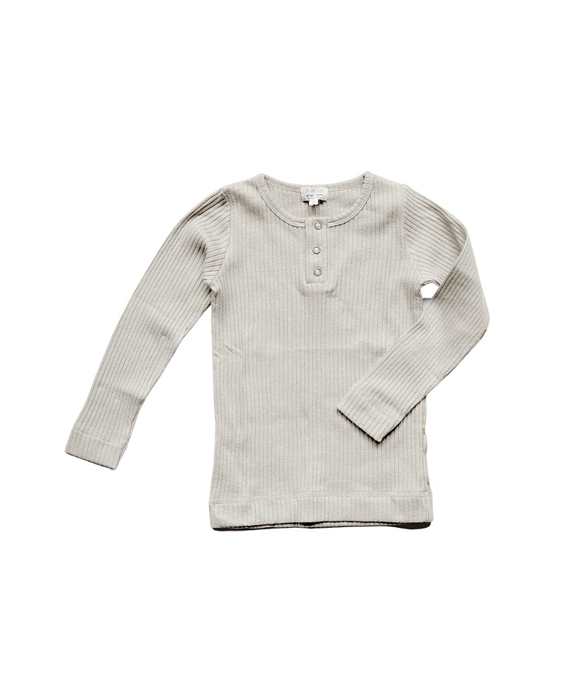 The Simple Folk Unisex Ribbed Top - Baby In Ecru