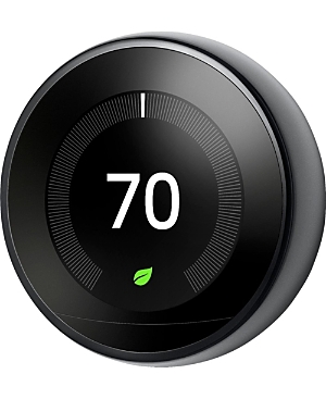 Photos - Thermometer / Barometer Google Nest Learning Thermostat  Black 9E-8BDA-D018D4A0A1D (3rd Generation)