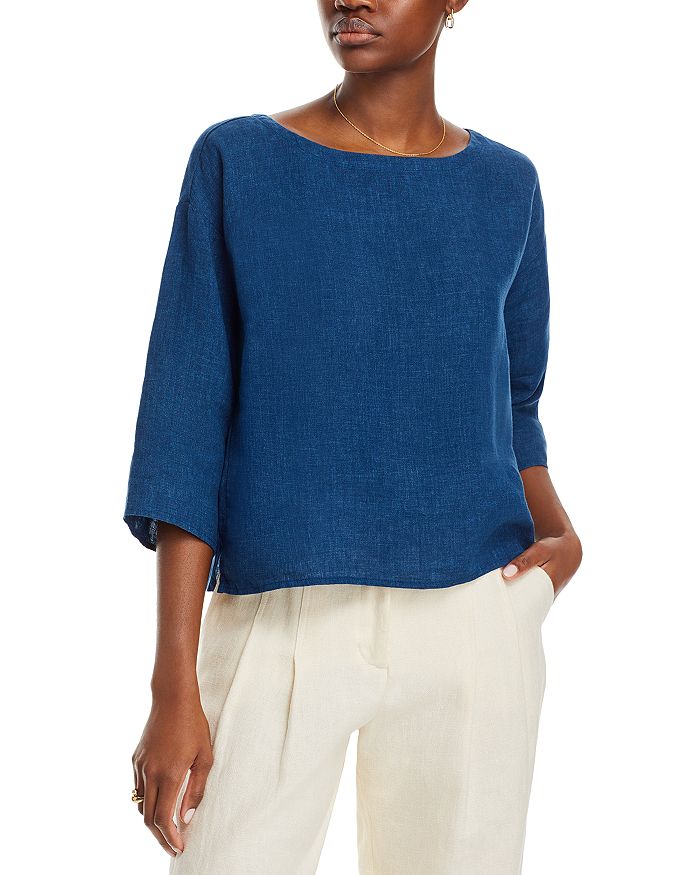 ニット/セーター L'Appartement  Linen Boat neck Knit L'Appartement Linen Boat neck Knit Boat neck spray art linen