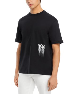 Y-3 Gfx Ss Cotton T-shirt In Black