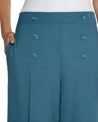Cropped Wide Leg Sailor Pants
