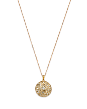 Bloomingdale's Diamond Disc Pendant Necklace in 14K Yellow Gold, 0.55 ct. t.w.