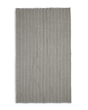 Shop Vince Micro Stripe Scarf In Gray