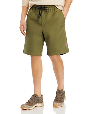Shop Moncler Regular Fit 10 Shorts In Dark Green