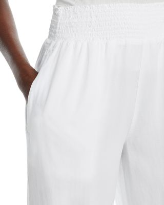 Smocked Wide Leg Pants