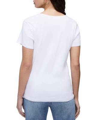 Cotton V Neck Tee