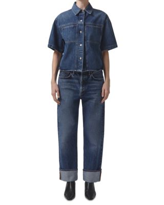 AGOLDE - Fran Low Slung Easy Straight Jeans in Control