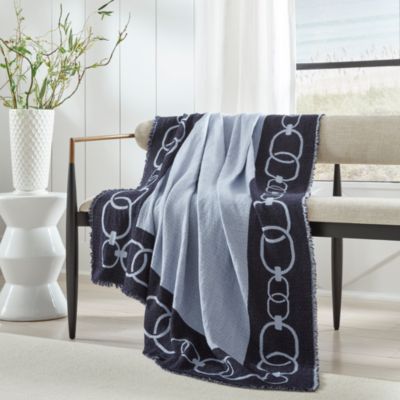 SFERRA - Eterna Chains Merino Wool Throw
