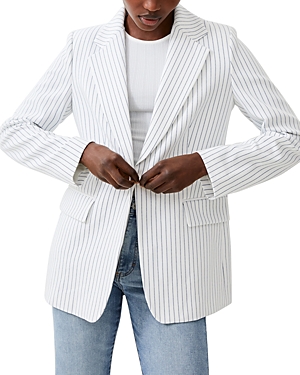 Shop French Connection One Button Blazer In Summer White