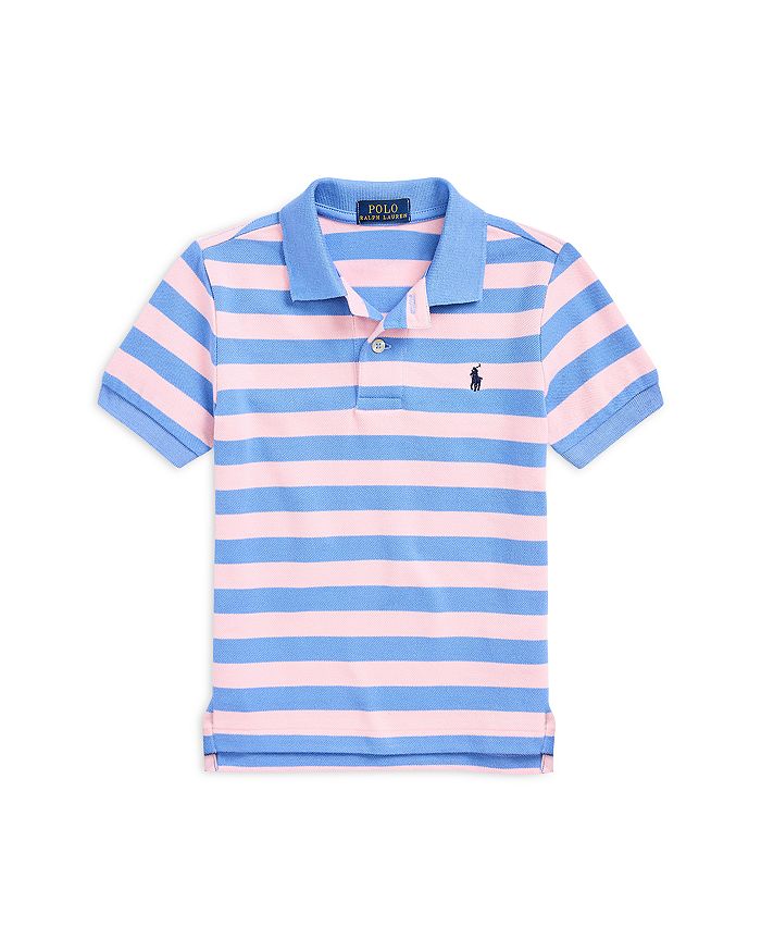 Ralph Lauren Boys Striped Cotton Mesh Polo Shirt Little Kid