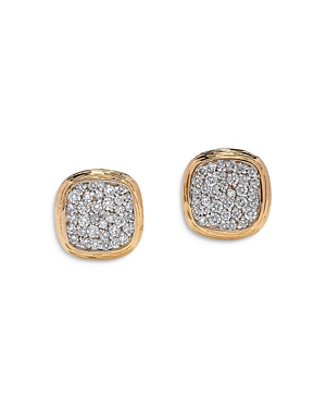 Bloomingdale's Diamond Pave Cluster Stud Earrings In 14k Yellow Gold, 1.0 Ct. T. W. In Gold