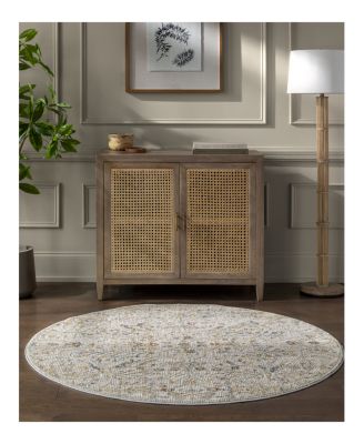 Livabliss Reina REN-2300 Round Area Rug, 5'3" x 5'3"