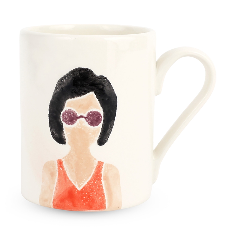 Vietri Riviera Scuba Mug In Multi