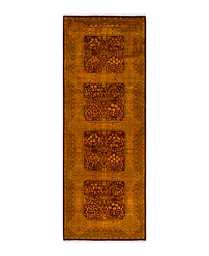 Shop Bloomingdale's Fine Vibrance M1506 Runner Area Rug, 3'1 X 8'9 In Gold
