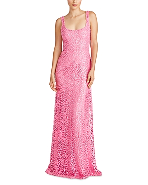 Shop ml Monique Lhuillier Hannah Sequin Gown In Candy Pink