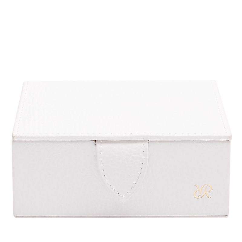 Rapport London Tuxedo Collection Trinket Box In White