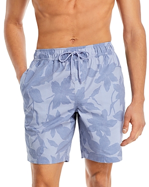 Shop Rails Kian Relaxed Fit Printed Drawstring 8.25 Swim Trunks In Garden Sands Orchid