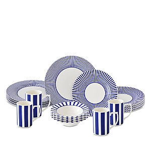Spode Blue Italian Stecatto Dinnerware, 16 Piece Set