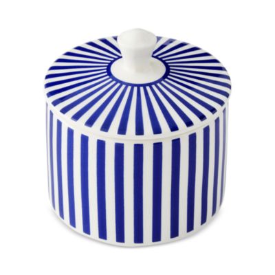 Blue Italian Steccato Covered Sugar Bowl