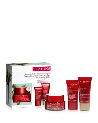 Clarins - Super Restorative Anti-Aging Skincare Starter Gift Set ($192 value)