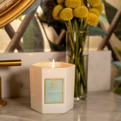 Elderflower Hexagonal Candle, 9 oz.