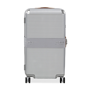 Fpm Milano Bank Zip Deluxe Trunk Suitcase In Gray