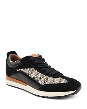 Shop Gentle Souls By Kenneth Cole Women's Juno Lace Up Low Top Sneakers In Black Leather