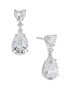 Nadri Cora Pear Cut Double Drop Earrings