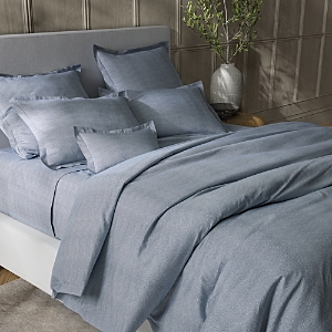 Matouk Jasper Duvet Cover, Full/queen In Hazyblue