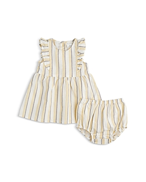 Firsts by petit lem Girls' Canary Dress Set - Baby