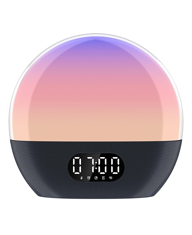 WiiM Wake-up Light All-in-One Sunrise Alarm Clock, Sound Machine, & Music Streamer