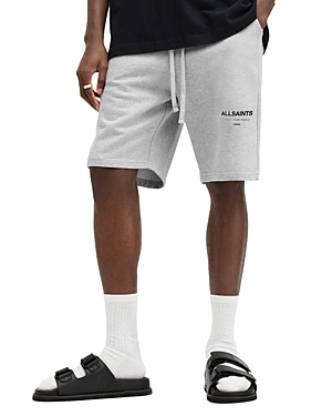 Shop Allsaints Underground Sweat Shorts In Grey Marl