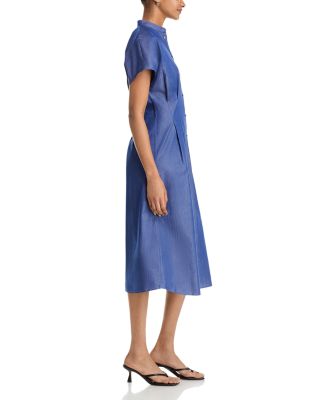 Cotton Midi Shirt Dress