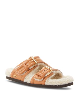 Valentino Garavani - Women's Double Buckle Fleece Lined Sandals