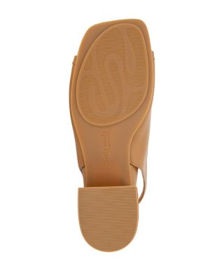 Women's Penny Square Toe Block Heel Slingback Sandals