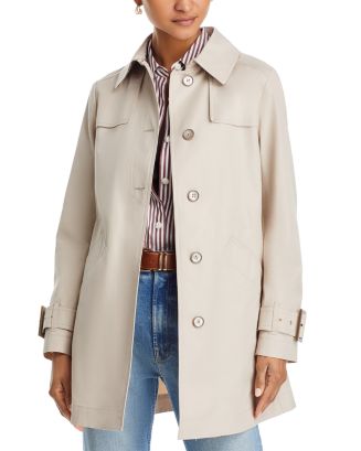 【送料&関税込】Herno Trench D.petto Delon Dett. LIGHT COTTON CANVAS TRENCH COAT in Sand for Women | Herno®