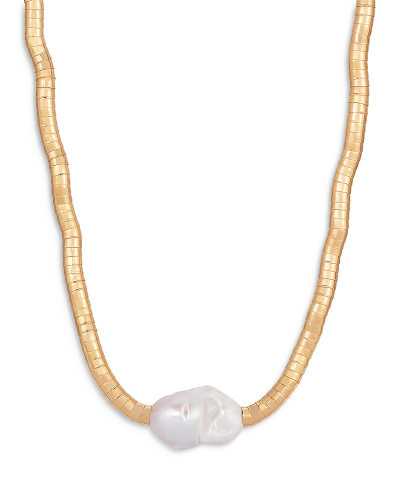 Ettica Freshwater Baroque Pearl Collar Necklace, 15
