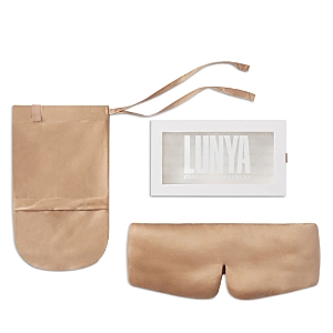 Shop Lunya Weighted Silk Sleep Mask In Hushed Tan