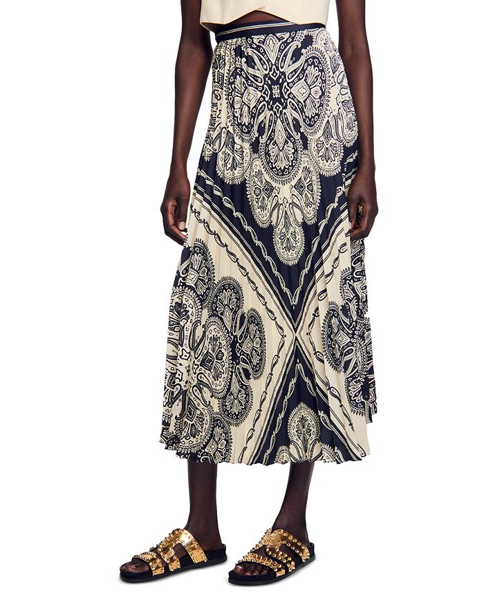 THEO SKIRT - LEMON BUTTERFLY PAISLEY main image 1